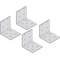 Blum Metal Universal Rear Bracket for Bottom Mount Applications, 4PK 295.4000 - alternate 2